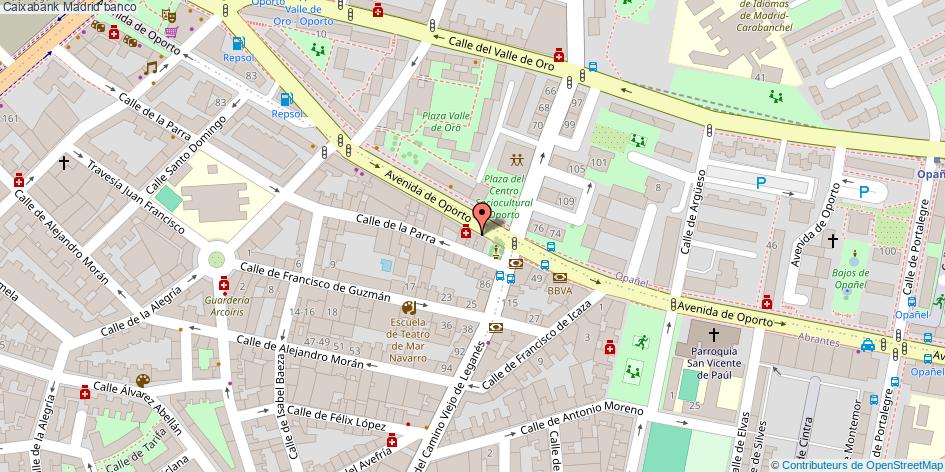mapa Caixabank banco Madrid