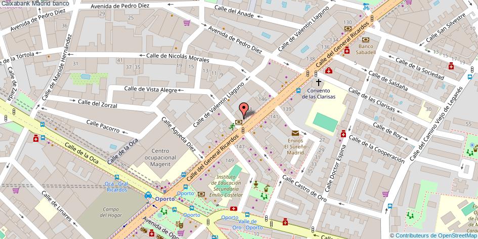 mapa Caixabank banco Madrid