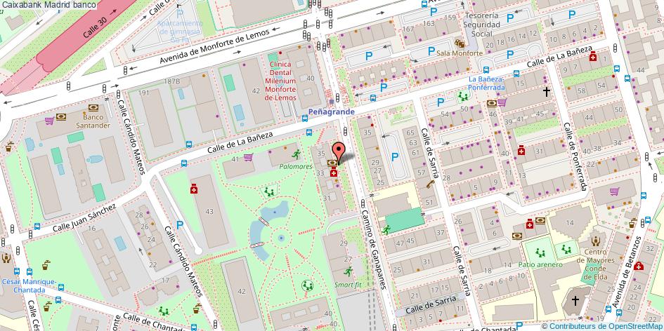 mapa Caixabank banco Madrid