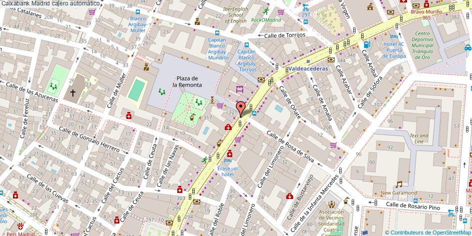mapa Caixabank cajero automático Madrid