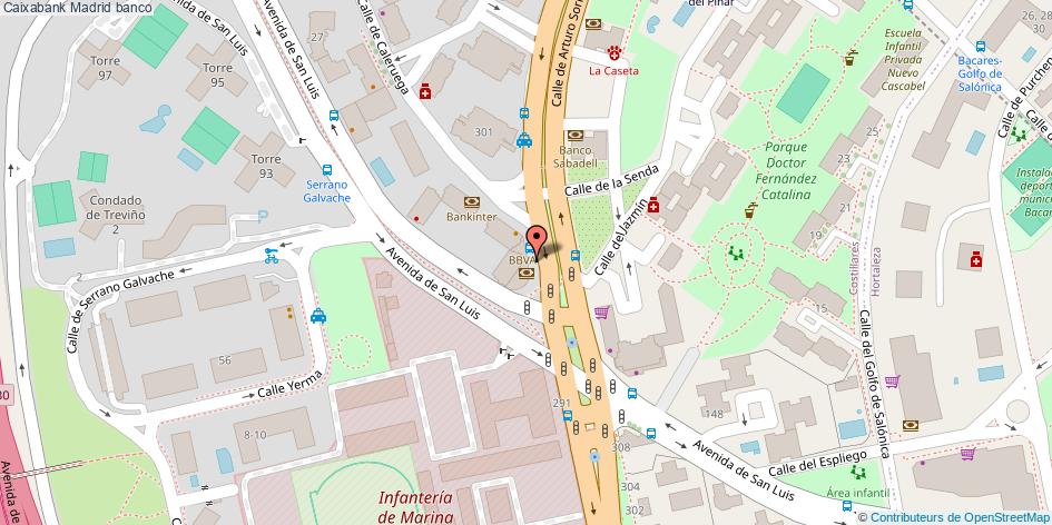 mapa Caixabank banco Madrid