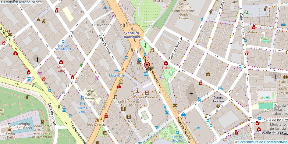 mapa Caixabank banco Madrid