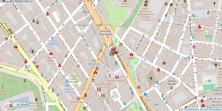 mapa Caixabank banco Madrid