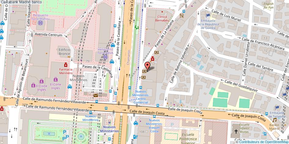 mapa Caixabank banco Madrid