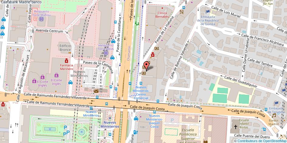 mapa Caixabank banco Madrid
