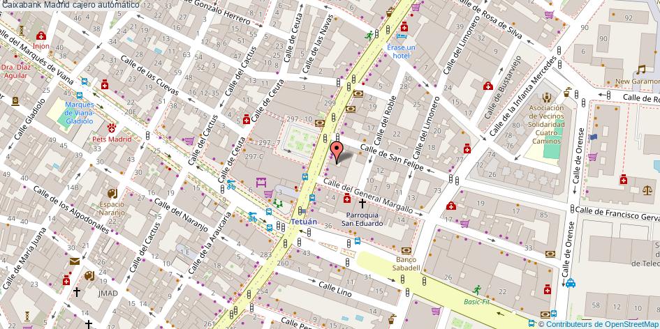 mapa Caixabank cajero automático Madrid