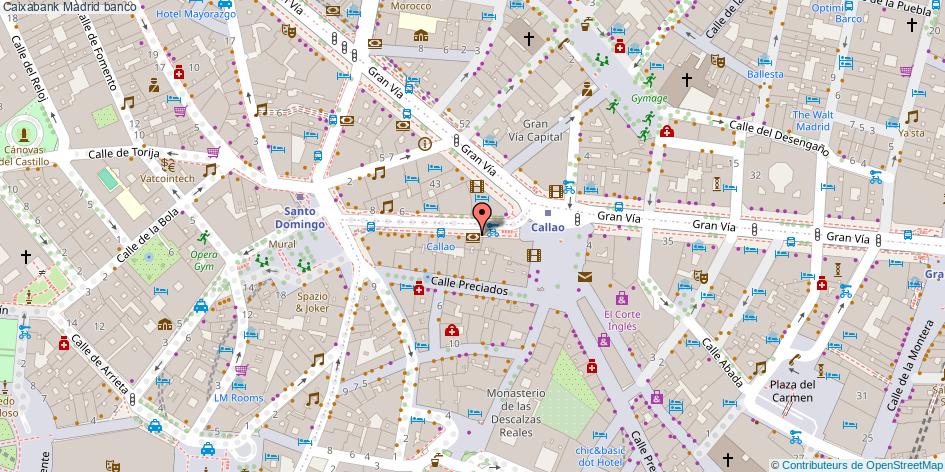 mapa Caixabank banco Madrid