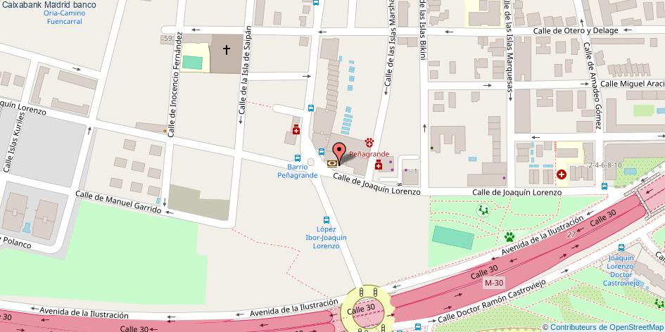 mapa Caixabank banco Madrid