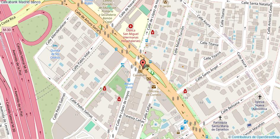 mapa Caixabank banco Madrid