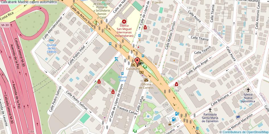 mapa Caixabank cajero automático Madrid