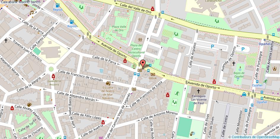 mapa Caixabank banco Madrid