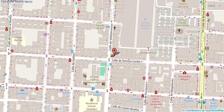 mapa Caixabank banco Madrid