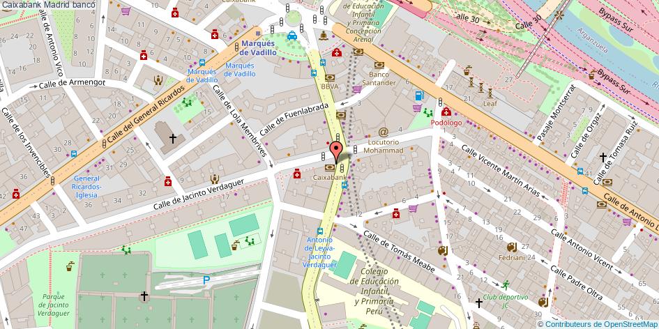 mapa Caixabank banco Madrid