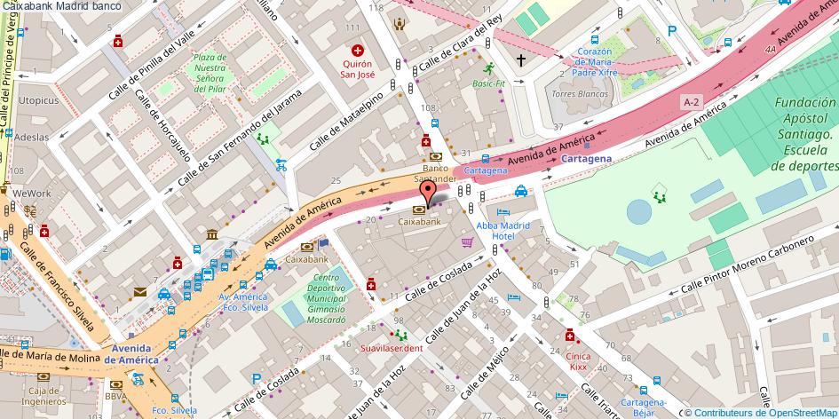 mapa Caixabank banco Madrid