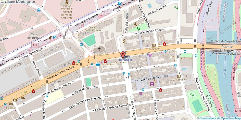 mapa Caixabank banco Madrid