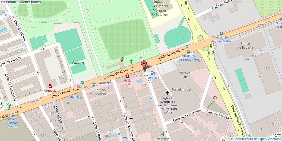 mapa Caixabank banco Madrid