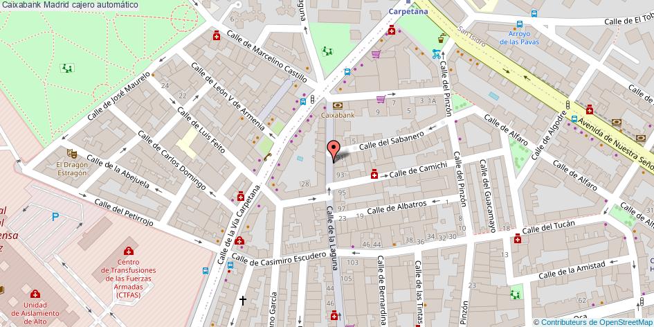 mapa Caixabank cajero automático Madrid