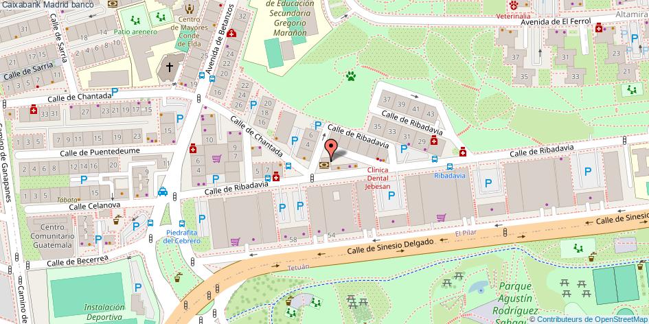 mapa Caixabank banco Madrid