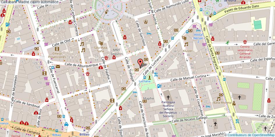 mapa Caixabank cajero automático Madrid