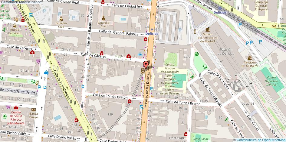 mapa Caixabank banco Madrid