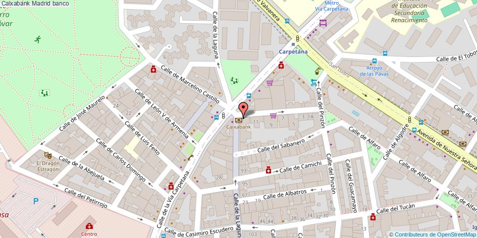 mapa Caixabank banco Madrid
