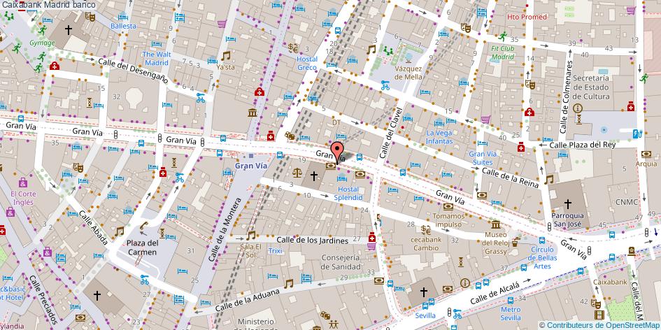 mapa Caixabank banco Madrid