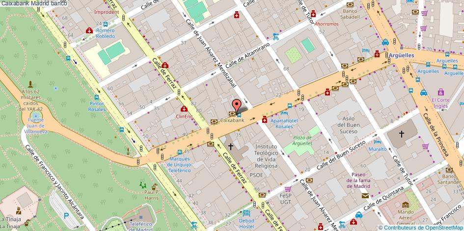 mapa Caixabank banco Madrid