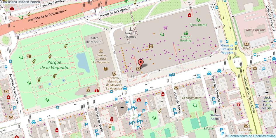 mapa Caixabank banco Madrid