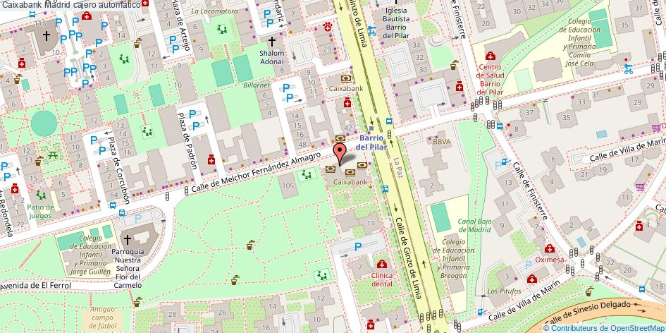 mapa Caixabank cajero automático Madrid