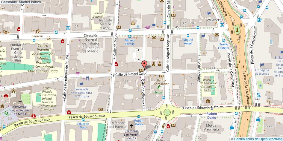 mapa Caixabank banco Madrid