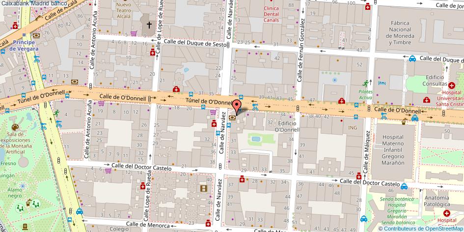 mapa Caixabank banco Madrid