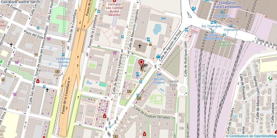 mapa Caixabank banco Madrid