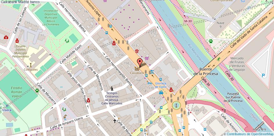 mapa Caixabank banco Madrid