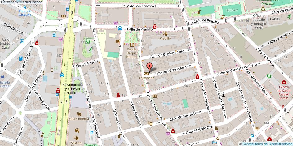 mapa Caixabank banco Madrid
