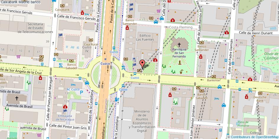 mapa Caixabank banco Madrid