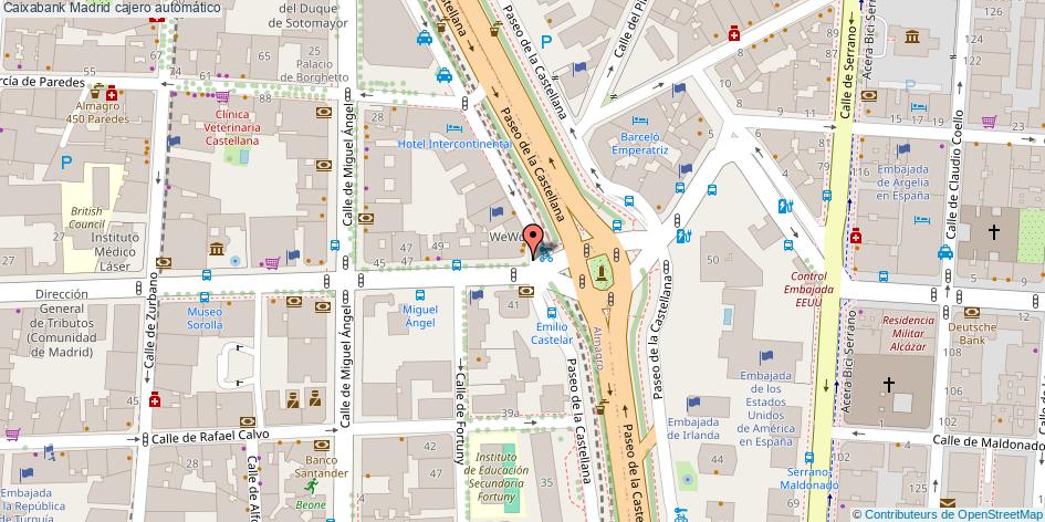 mapa Caixabank cajero automático Madrid