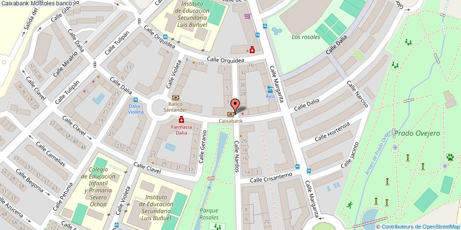 mapa Caixabank banco Móstoles