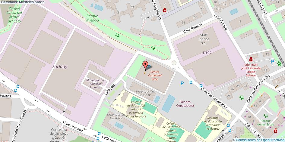 mapa Caixabank banco Móstoles