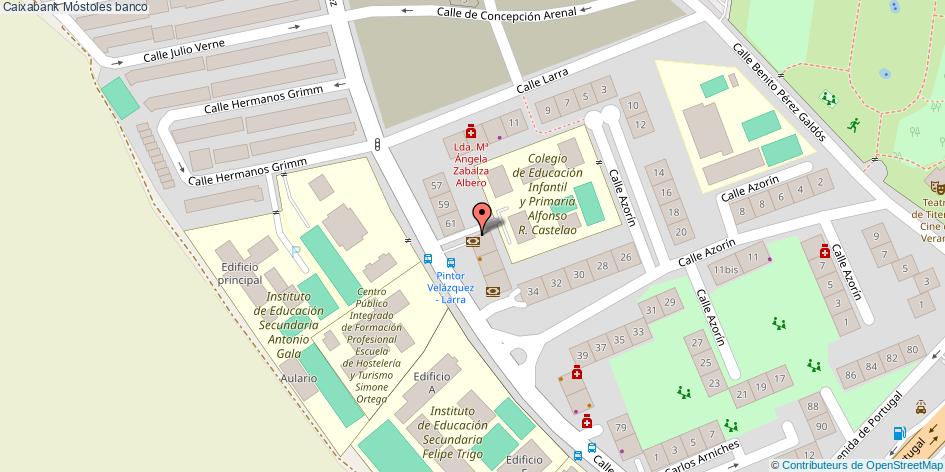 mapa Caixabank banco Móstoles