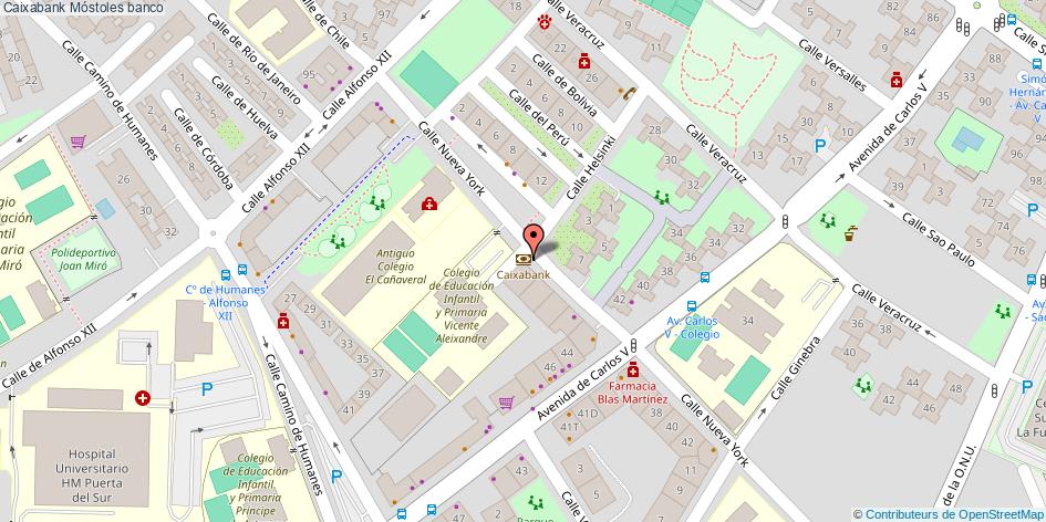 mapa Caixabank banco Móstoles