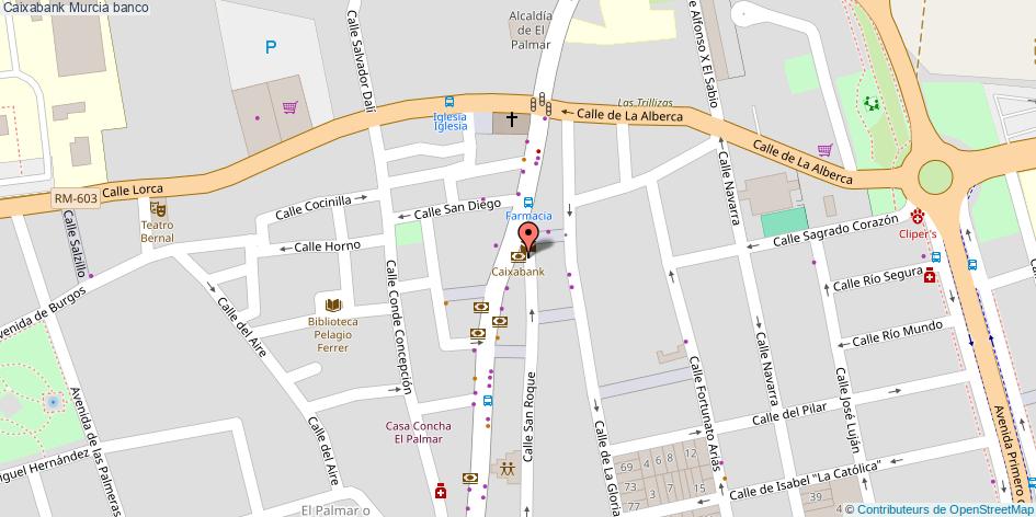 mapa Caixabank banco Murcia