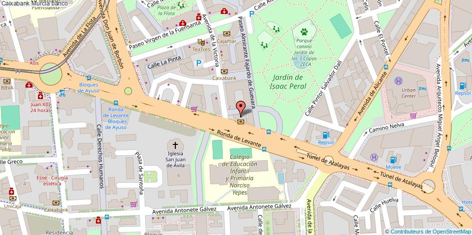 mapa Caixabank banco Murcia