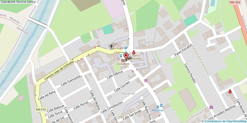 mapa Caixabank banco Murcia
