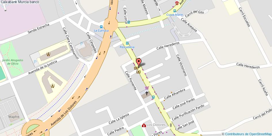 mapa Caixabank banco Murcia