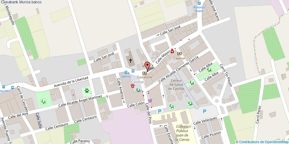 mapa Caixabank banco Murcia