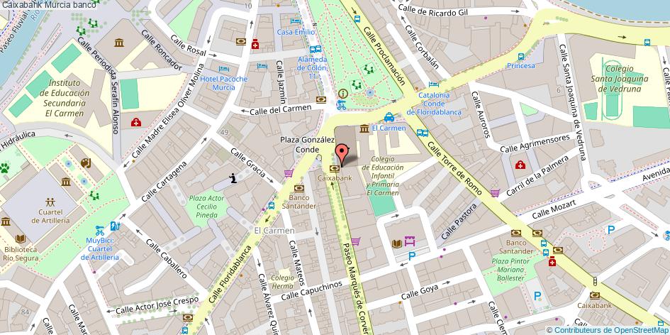 mapa Caixabank banco Murcia