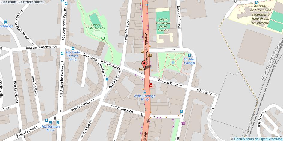 mapa Caixabank banco Ourense