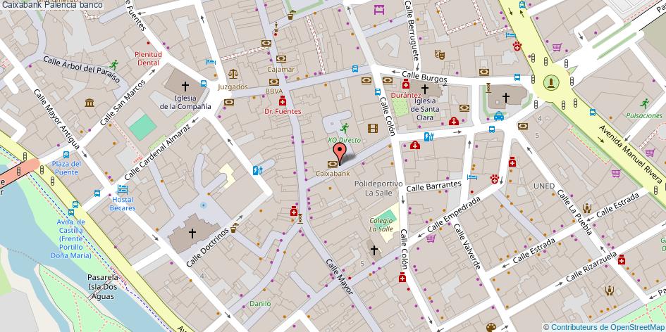 mapa Caixabank banco Palencia