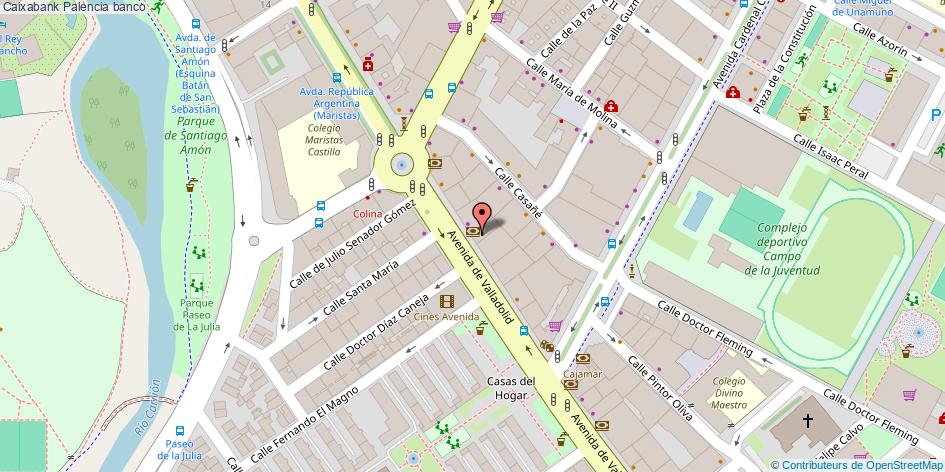 mapa Caixabank banco Palencia