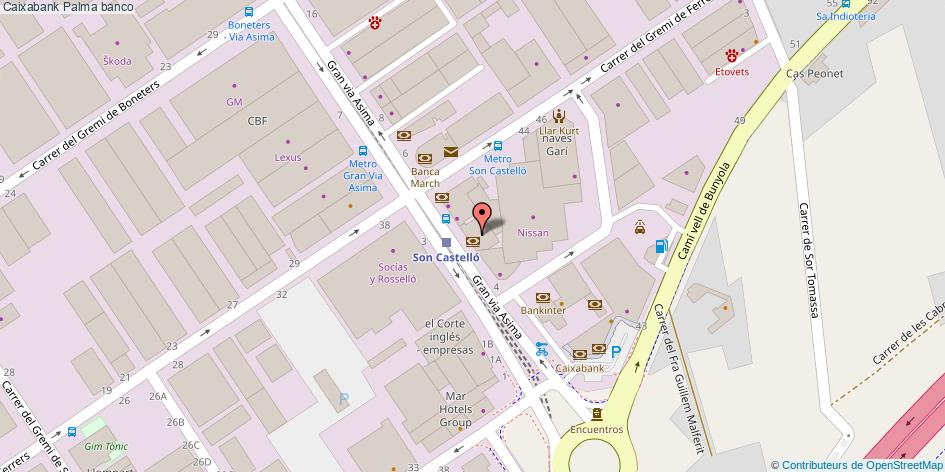 mapa Caixabank banco Palma